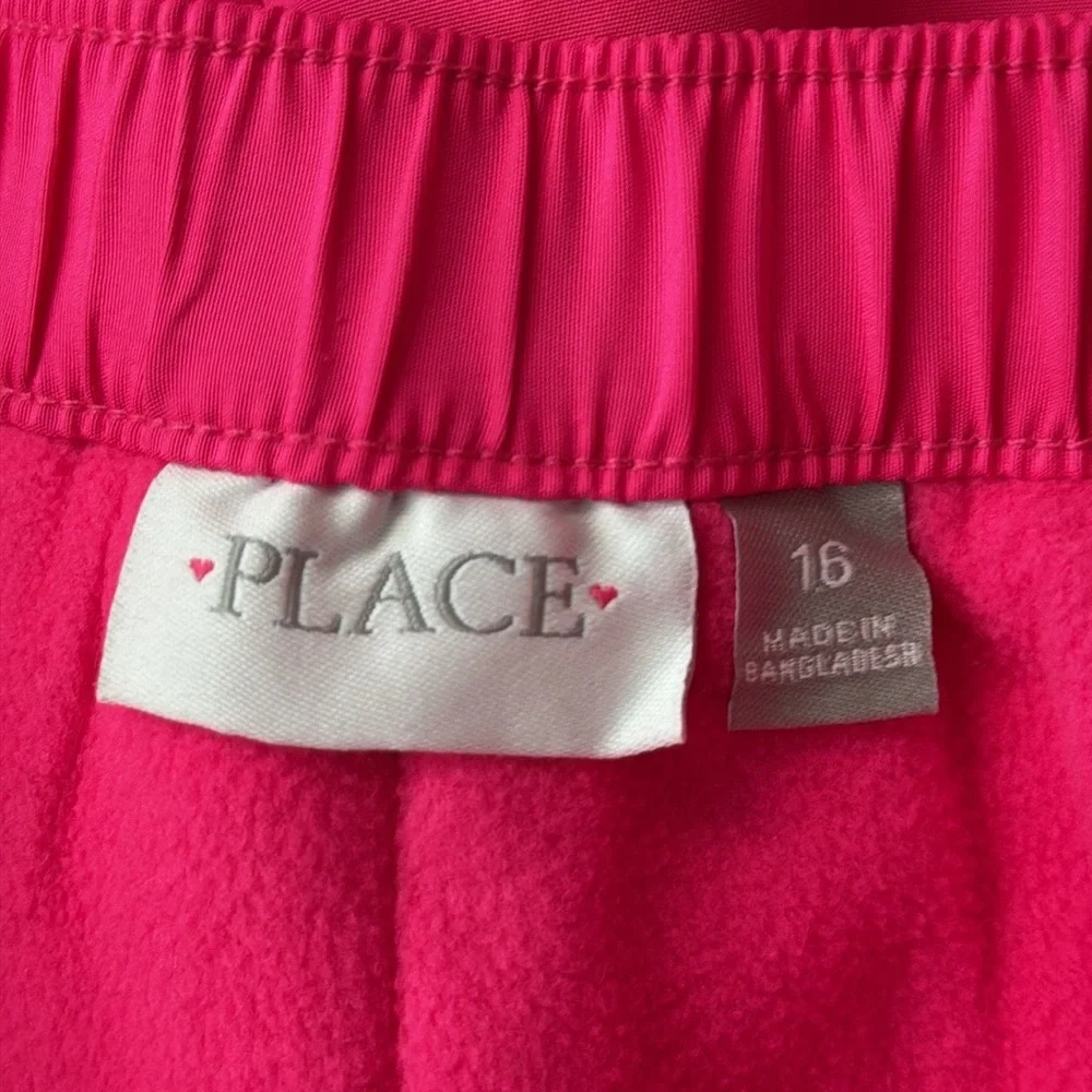 The Children’s Place hot pink puffer ski pants girls size 16 ski outdoor Barbie